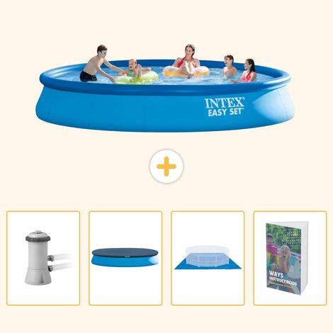 Intex Piscine Easy Set Ronde - 457x84 cm - 5-pièces SCB101 (1/5)