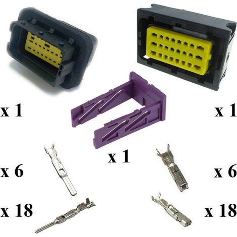 Kit Connettore Framatome Maschio Femmina 24 Vie a Tenuta Stagna