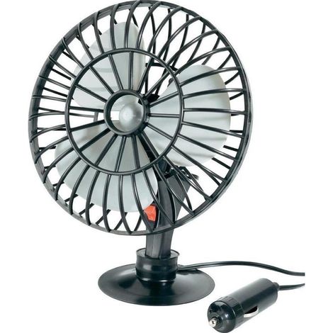 TRADE SHOP - Ventilatore Areatore Climatizzatore Oscillante A Ventosa Vento Aria Auto 12v -
