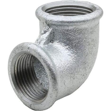 Coude - Acier Galvanise - 90 Degres - F-F - 2 1/2 Pouces - 66 76 Mm - Pour Raccordement Eau Froide Chaude Potable - 1 Unite