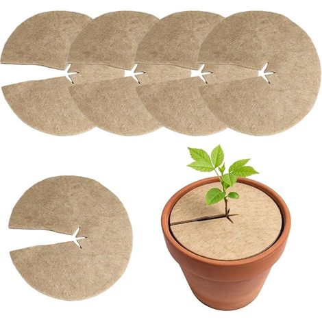 Lot de 5 tapis en laine de mouton Diamètre 30 cm Protection (1/5)