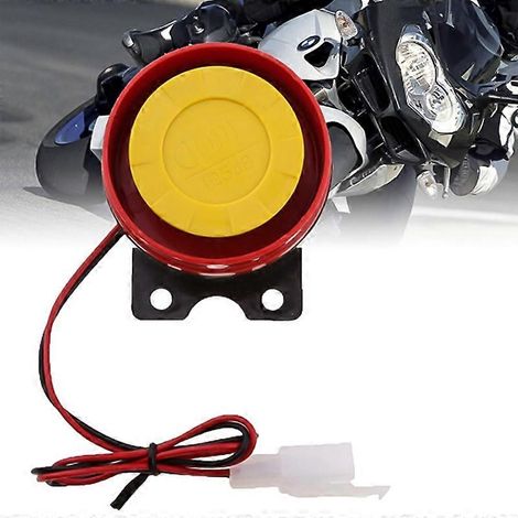 Bocina de alarma universal de 12 V para coche, sirena eléctrica para vehículos, bocina de seguridad para sistemas de alarma de automóviles y motocicletas. (1/5)