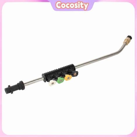 Cocosity Nettoyeur haute pression Nettoyer à Haute Pression 5 Pignon de Pistolet à Jet de Buse moto anti-fumee Noir (1/5)
