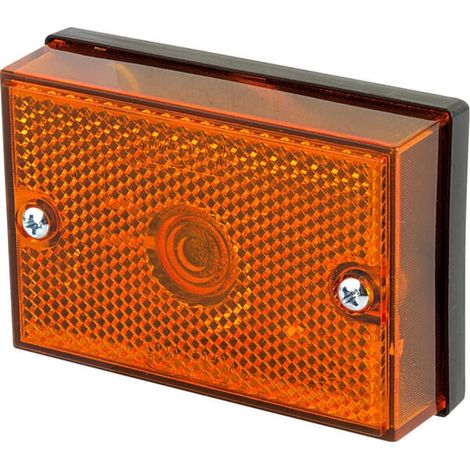 Faro di posizione rettangolare, 12/24V arancione, a vite Waś 1400690430 (1/3)
