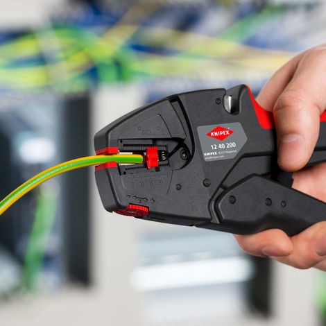 KNIPEX 12 40 200 EAN Pinza spelacavi frontale a regolazione automatica  200 mm (1/7)