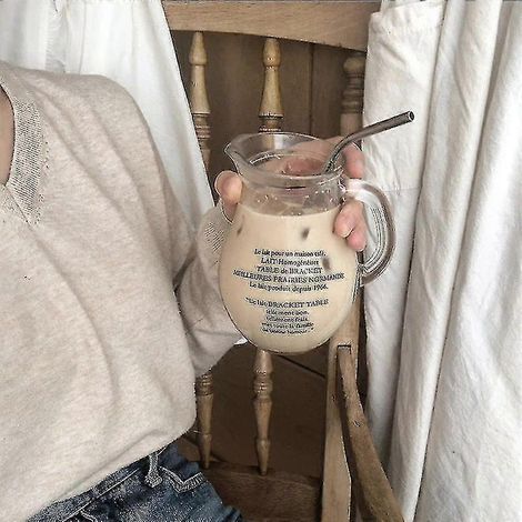 Bouilloire en verre résistant, motif français, sans plomb, transparente, pour la maison (1/5)