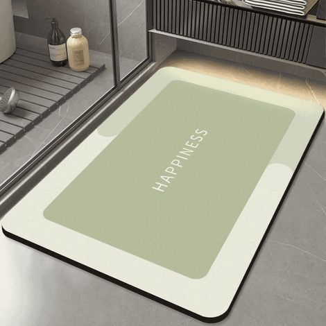 Absorbant et à séchage rapide - Fond antidérapant - Confortable - Dites adieu aux surfaces glissantes et collantes -Vert