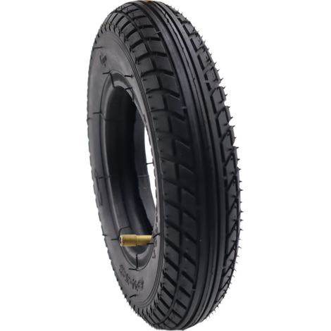 Electric scooter with 8.5 x 2 inch inner and outer inflatable tires, 115 mm inner diameter, thickened and wear-resistant inner and outer tires (1/4)