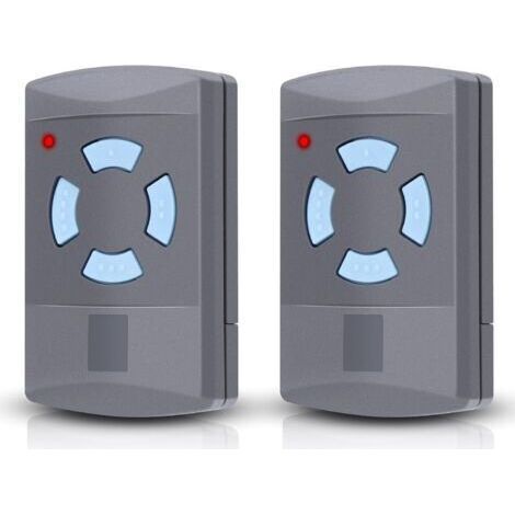 Lot de 2 émetteurs manuels pour porte de garage HSE2-868, HSM4-868, HS4-868, compatible avec Blue Buttons 868.3MHz Télécommande de garage, 4 canaux (1/5)