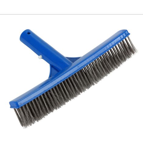 2 brosses de nettoyage de piscine, 25,2 x 4,5 cm, bleues, en plastique, pour les parois, le fond, les marches et le carrelage-AquaForge (1/4)