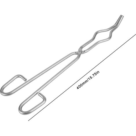 Pince de laboratoire en acier inoxydable 400mm pour creusets et béchers (1/2)