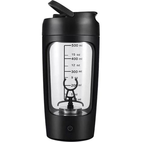 Shaker électrique à protéines avec gobelet de rangement, mixeur portable pour salle de sport