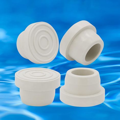 Lot de 4 protections échelle piscine, adapté échelle jusqu'à 4,8cm hauteur protection revêtement piscine sécurité (1/5)