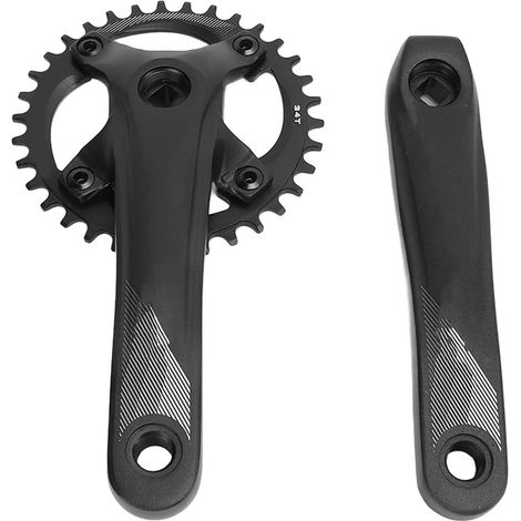 Bolany 34-Zahn-Monoblock-Kurbelgarnitur, 104 mm Lochkreis, 7-12-fach, Vierkantaufnahme, Fahrradzubehör (1/5)