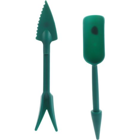 Kit de Plantation 2-en-1 en Plastique Vert – Transplantoir et Semeur pour Semis