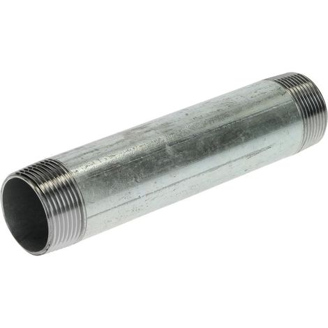 Nipple double galvanisé 1 1/4'' x 180 mm