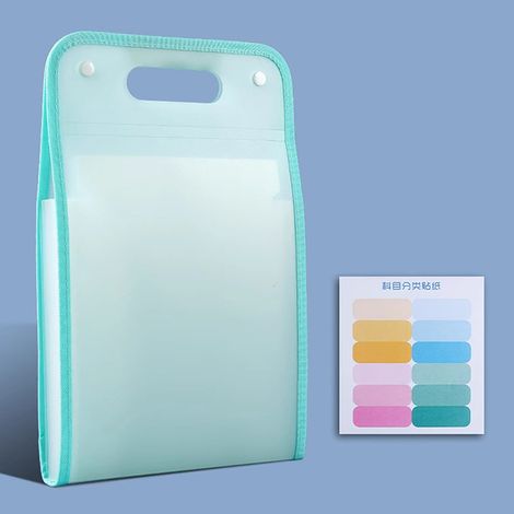 Organisateur de documents A4 avec 13 poches aux couleurs macaron pour bureau, école et maison - Format lettre portable (1/5)