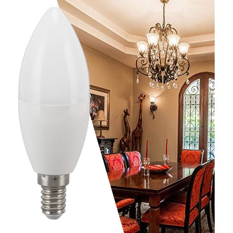 5000K C37 E14 5W LED-Lampe mit Helligkeitsregelung, augenschonendes weißes Licht, ideal für die Inneneinrichtung. (1/5)