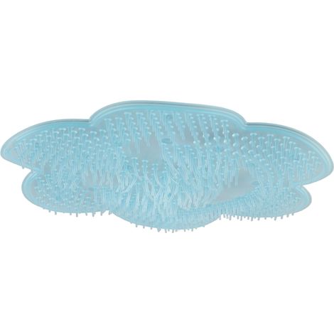 Nettoyant Pieds Douche en Silicone avec Ventouses - Exfoliant pour Pieds, Élimine Peaux Mortes, Bleu (1/5)