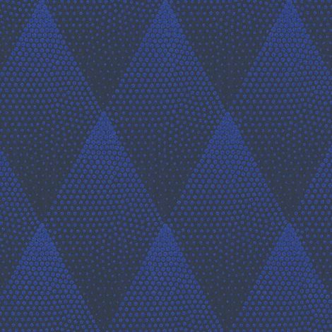 Vinyl Wallpaper Blue Black Geometric Rhombus Glitter Textured Feature Wall