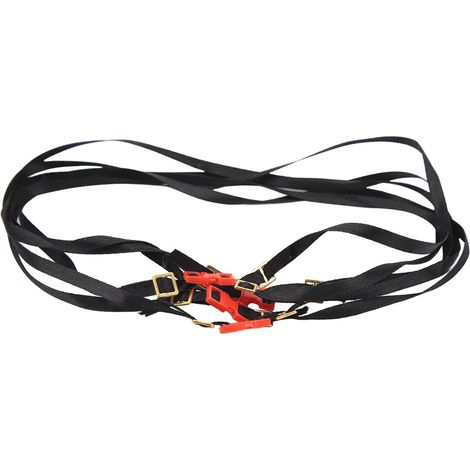5 pièces de sangles de fixation robustes et réglables pour RC 1/10, idéales pour toit de voiture et bagages, en rouge (1/5)