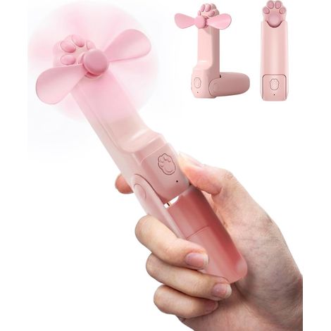Mini ventilateur pliable portable (rose) (1/5)
