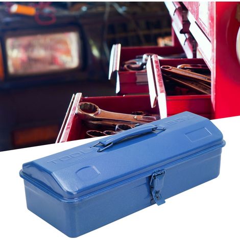 Boîte de Rangement Outils Multifonction en Acier Renforcé, Coffret de Réparation (37x16x11cm, Capacité 350) (1/5)