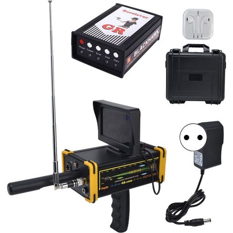 Metal Detector , Metal Detector ad Alta Precisione per Adulti con Display LCD, Metal Detector Sotterraneo Ricaricabile Professionale, Portata 1000M (1/5)