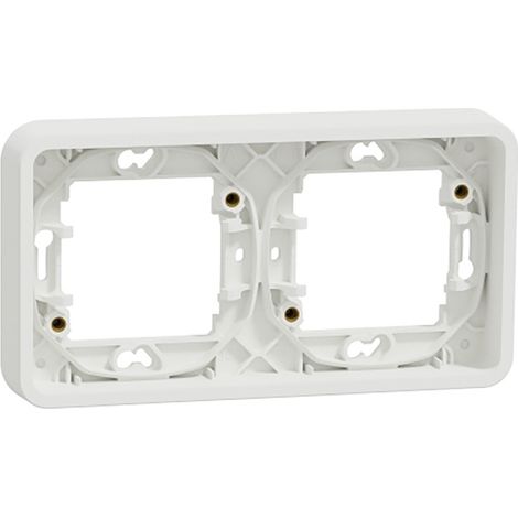 Marco De Empotrar 2 Elemento IP55 Mureva Styl Blanco MUR39101