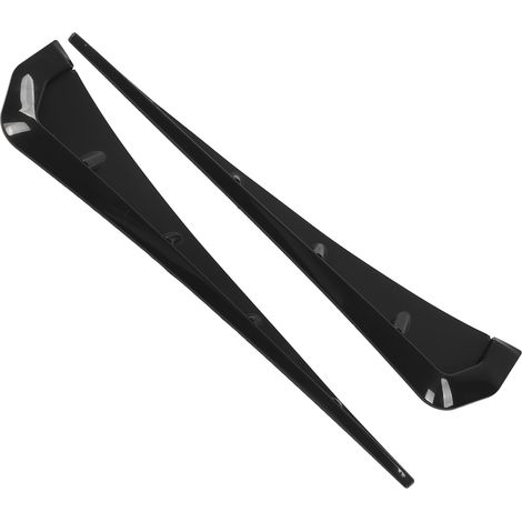 2x Aile de Garde-Boue Auto Déflecteur d'Air Latéral Coque Noire Accessoire Extérieur Universel Voiture (1/5)