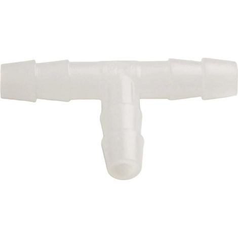 Lot de 10 connecteurs en T blancs pour raccord d'air d'aquarium de 4 mm, 5 mm, 6 mm, 8 mm, adaptateur de tuyau en polyéthylène pour tuyau en T en silicone étanche pour tuyau d'air (4 mm) (1/5)