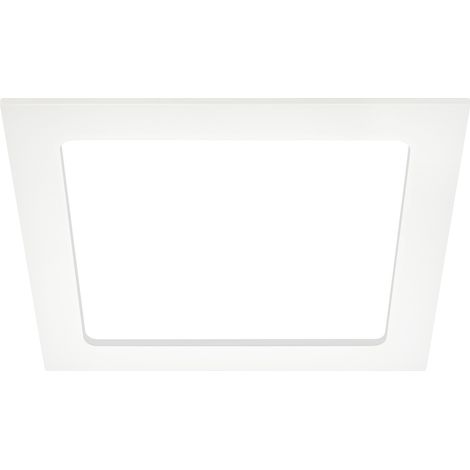 Faretto Incasso Moderno Flat In Plastica Bianco Led Integrato 12W 4000K
