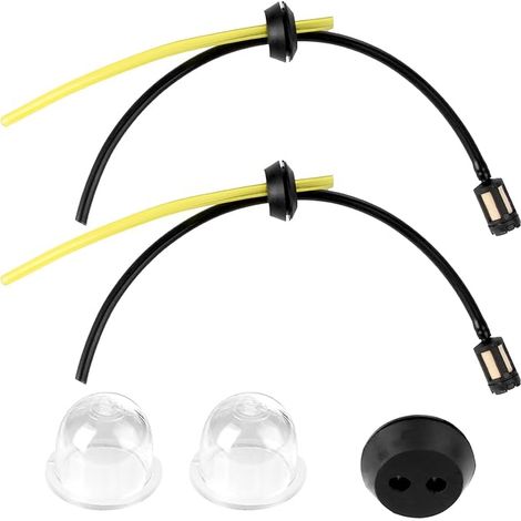 Lot de 5 Pièces Durite Essence Universelles avec Filtre pour Tondeuses, Taille-Haies, Débroussailleuses - 2 et 4 Temps (1/5)