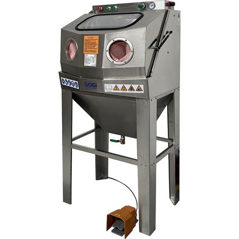 Idrosabbiatrice professionale SOGI IS-72 - in acciaio inossidabile AISI 304 - 670x480x530 mm - 230 V - con accessori