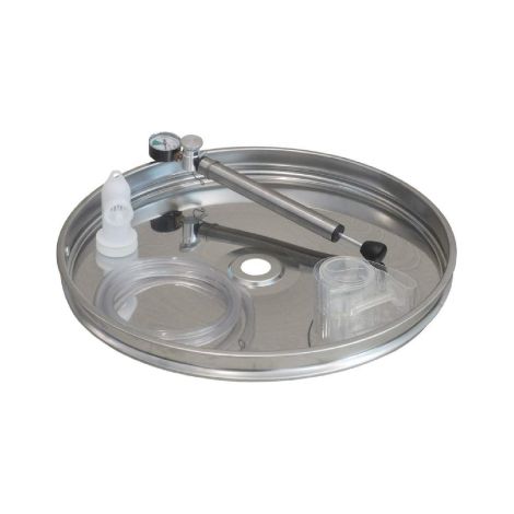 Maffei Kit flotteur chambre a' air avec pompe en acier inoxydable pour futs de 400/500 lt 740 mm futs conteneurs accessoires pie'ces de rechange