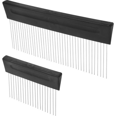 Outils de Peinture en Acier Inoxydable Peigne à Texture Unique Lot de 2 pour pour Peinture Murale Application pour Artistes et Espaces Résidentiels (1/5)