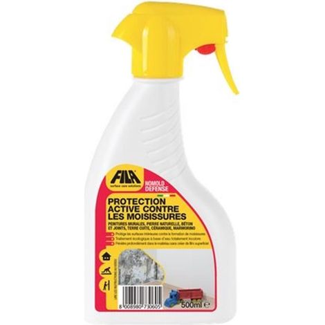 Fila – Protection active contre les moisissures – Antimousse pour toit, mur et sol – Flacon pulvérisateur 500 ml – Écologique et sans pellicule (1/4)