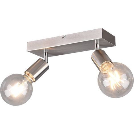 Barra VANNES 2 spots orientabili acciaio satinato R80182007 (1/3)