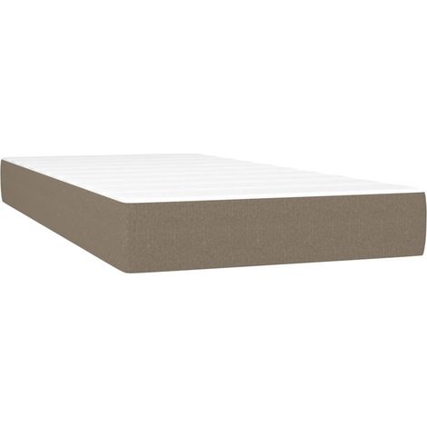 Maison Exclusive - Materasso a Molle Insacchettate Rigidità Media Grigio Tortora 80x200x20 cm