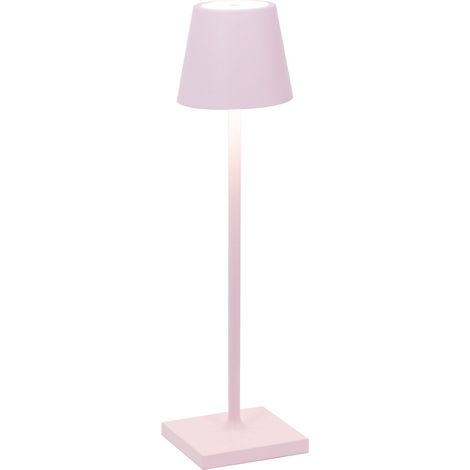 Lampe De Table Led Poldina Pro Micro Pink, Rechargeable Et Dimmable Avec Une Autonomie Allant Jusqu'À 12 Heures