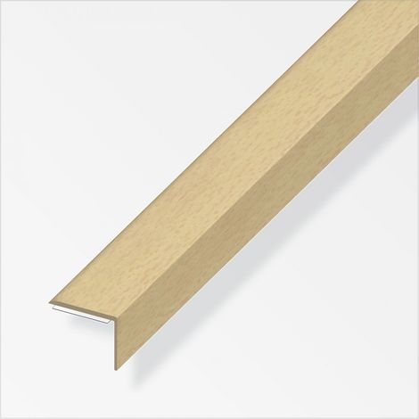 alfer Winkel-Abschluss-Profil 1 m, 25 x 8 mm PVC (Kunststoff) glatt buche Winkelprofil (1/2)