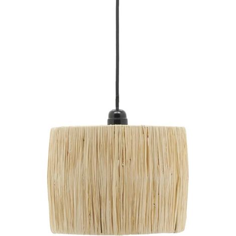 Abat-jour pour suspension en raphia naturel Kenya Abat-jour naturel (1/3)