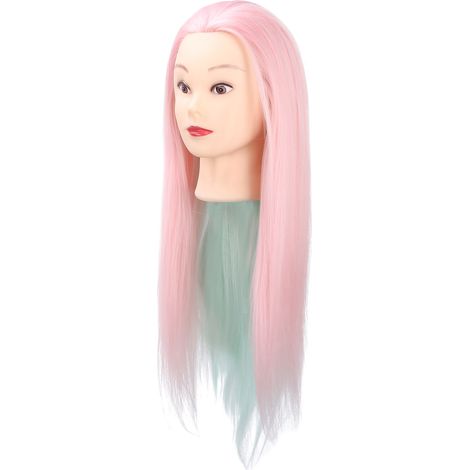 Übungskopf für Haarstyling und Flechtfrisuren, hellrote Farbe, praktisch zum Schneiden und Üben (1/5)