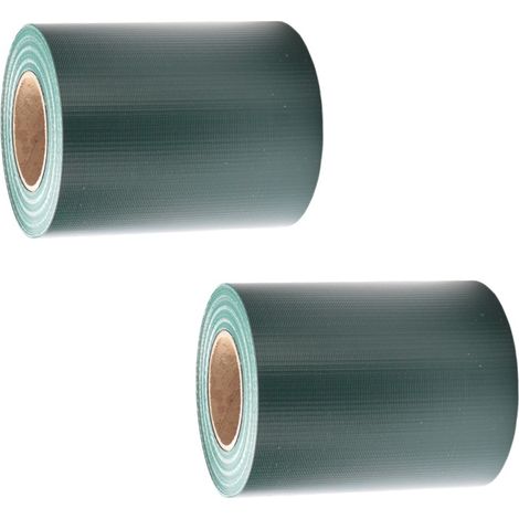 SWANEW Strisce privacy, PVC, strisce paravento, tappeto a doppia asta 50mx2 Verde (1/5)