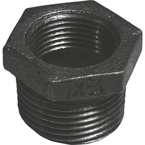 IDMAR Buchse-Stecker auf Stecker 2" x 1 1/4" schwarz
