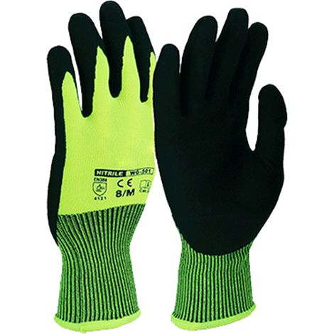 Ortviai Gants de Travail Universels WG-501 XL en Nylon 13G + Enduction en Nitrile Mousse Antidérapants (1/4)