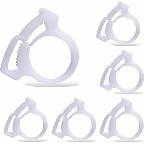 Ulisem6 pièces B15 pinces de fixation du tuyau de balayage de piscine, convient pour le nettoyeur de piscine Polaris 180 280 360 380 480 (1/4)