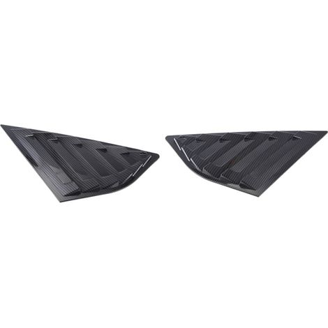 Stores de lunette arrière de voiture en fibre de carbone, persiennes latérales, couvercle de ventilation (1/4)