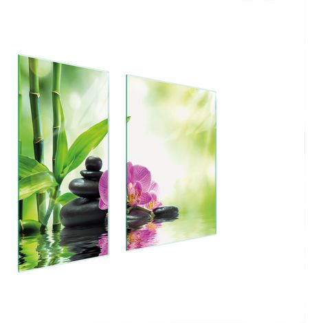 Glasschutzplatte 75x52 Orchidee (1/5)