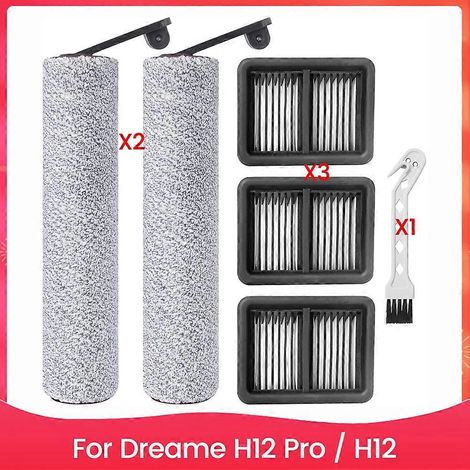 Filtre pour aspirateur brosse pour aspirateur Filtre de brosse pour aspirateur filtre de Dreame H12 Pro / H12 Dual Cordless Wet and Dry Aspirateur Roller Brosses HEPA Filtres pièce détachée (1/5)